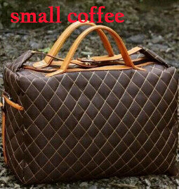 Diamond Patterned Men Travel Bag