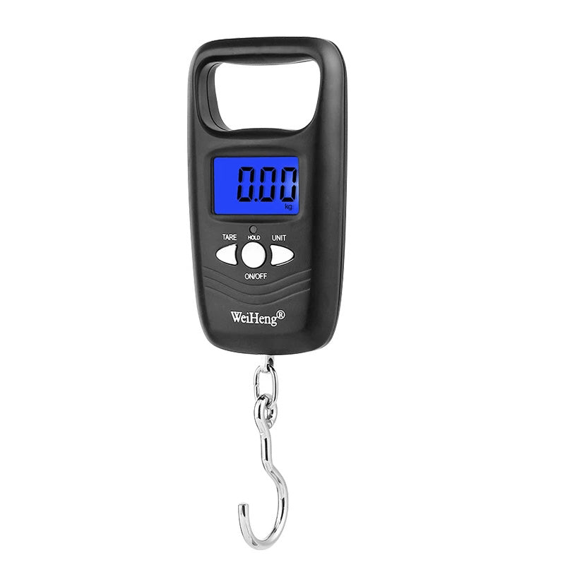 50kg/110lb Digital Electronic Luggage Scale Portable Suitcase Scale Handled Travel Bag Weighting Fish Hook Hanging Scale