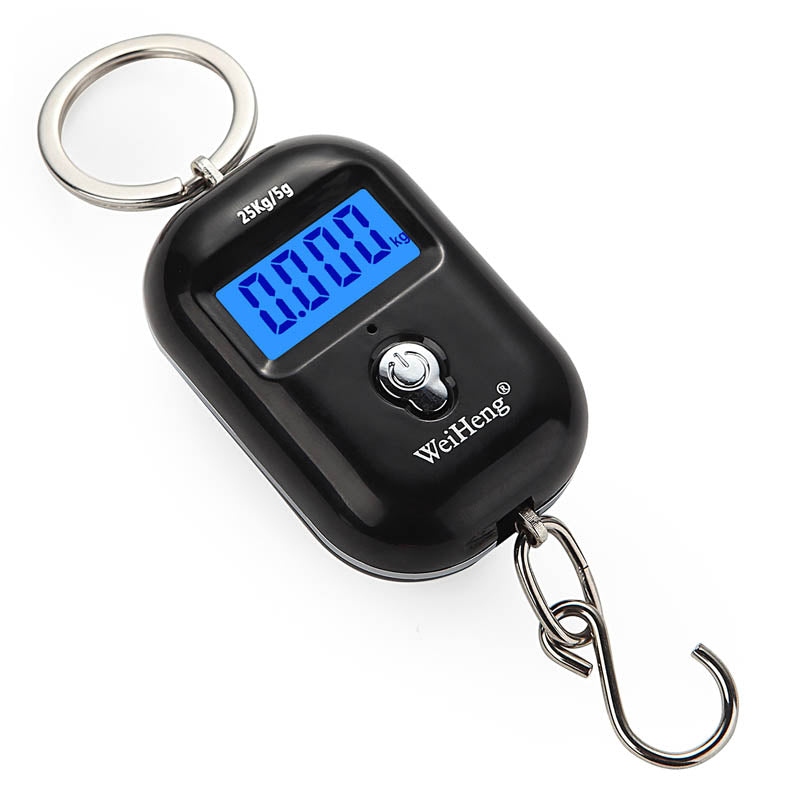 50kg/110lb Digital Electronic Luggage Scale Portable Suitcase Scale Handled Travel Bag Weighting Fish Hook Hanging Scale