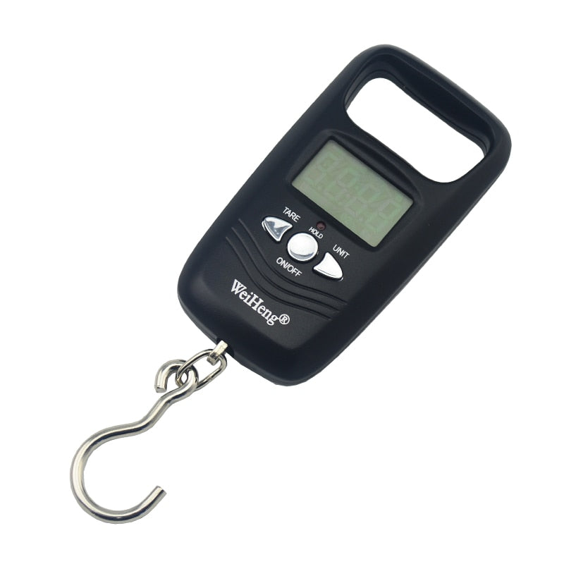 50kg/110lb Digital Electronic Luggage Scale Portable Suitcase Scale Handled Travel Bag Weighting Fish Hook Hanging Scale