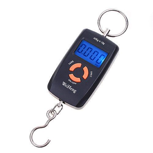 50kg/110lb Digital Electronic Luggage Scale Portable Suitcase Scale Handled Travel Bag Weighting Fish Hook Hanging Scale