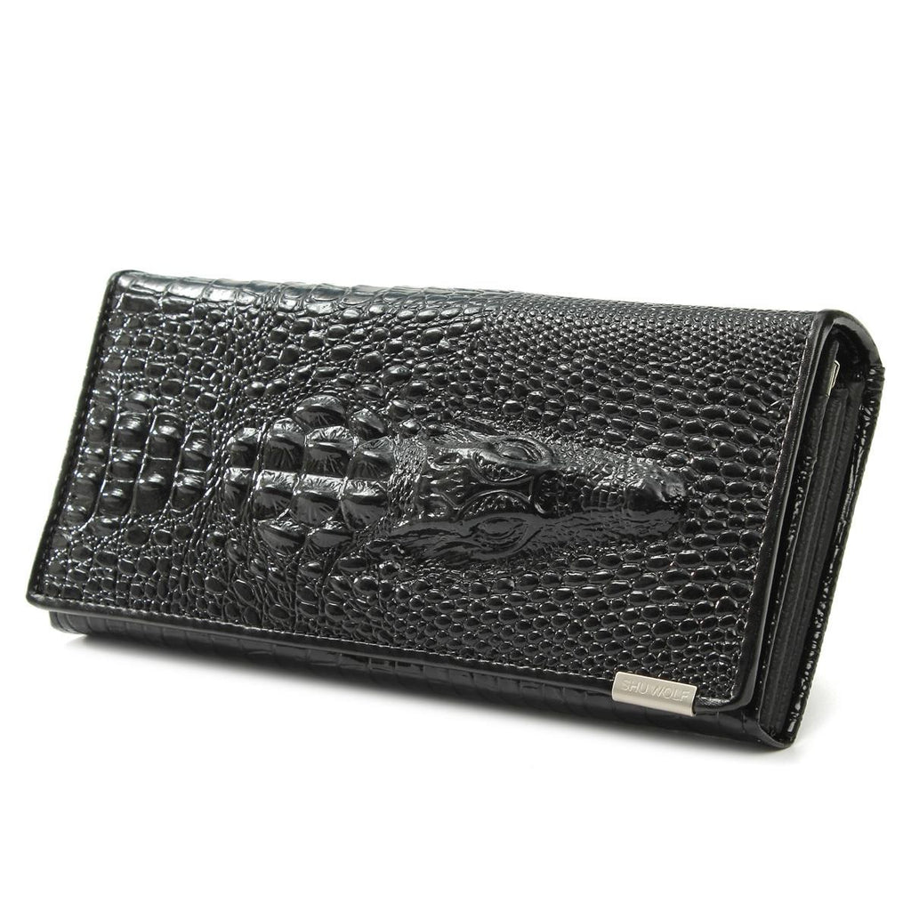 Women Leather Wallet 3D Alligator Long Design Lady's Purse