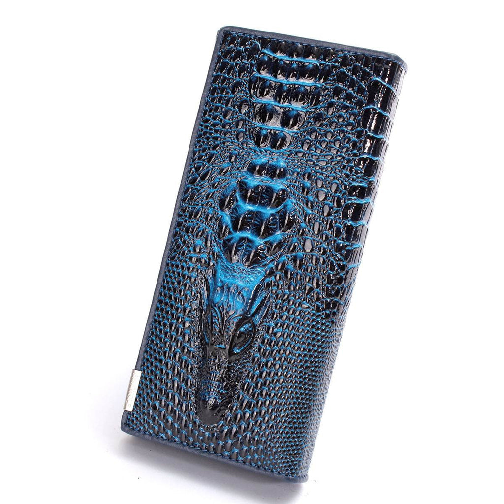 Women Leather Wallet 3D Alligator Long Design Lady's Purse