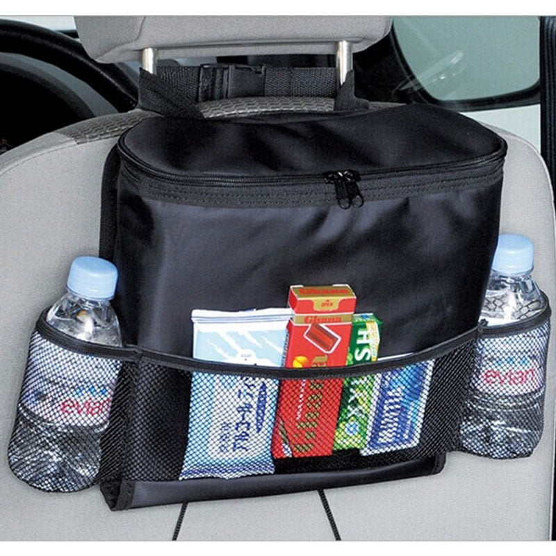 Auto Car Seat Organizer Holder Multi-Pocket Travel Storage Bag Hanger Back Levert Thermal Insulated Food Organiser Container