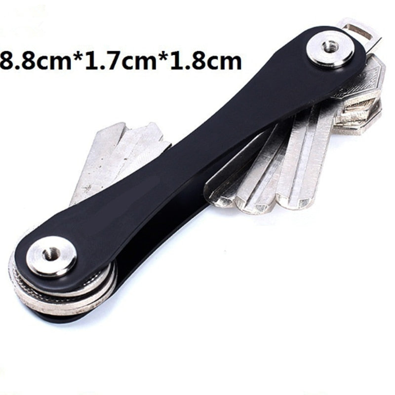 Compact Key Holder Pocket Key Wallet Smart keychain Key Ring Wallets Portable Compact Aluminum key clip Multi-functional Smart Clip
