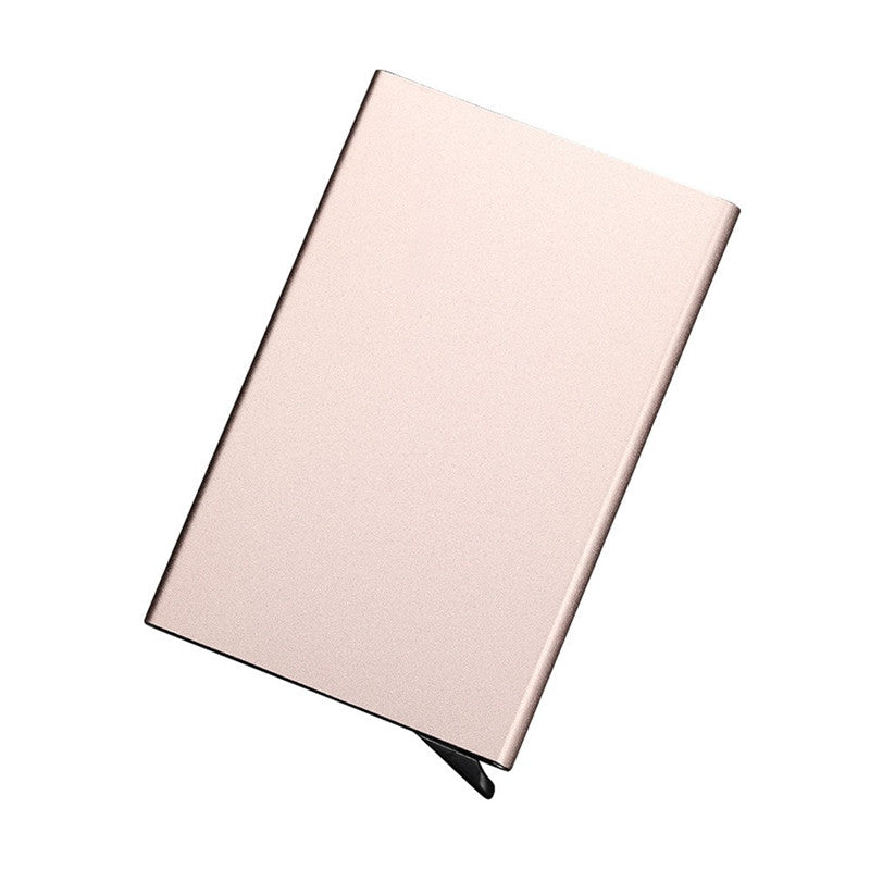 Free shipping Card Holder Stainless Steel Silver Aluminium Credit Card Case Women Wallets Nueva Vogue Men ID Card Box Cartao