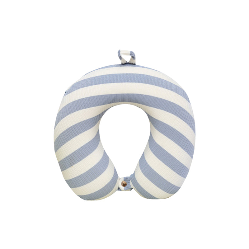 Travel Neck Pillow - Knitting Cotton Stripe U-Shaped