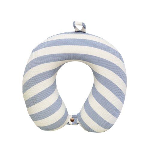 Travel Neck Pillow - Knitting Cotton Stripe U-Shaped