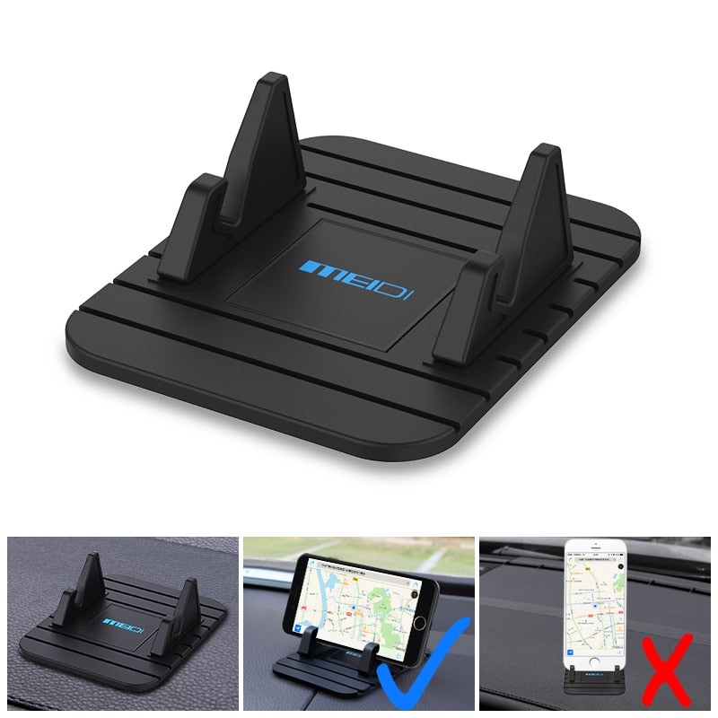 Car Dashboard Non-slip Mat Rubber Mount Phone Holder Pad Mobile Phone Stand Bracket For Samsung  Xiaomi Mobile Holder