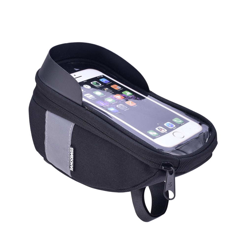 Roswheel Sahoo 112003 Cycling Bicycle Bike Head Tube Handlebar Cell Mobile Phone Bag Case Holder Case Pannier For 6.5in Phone